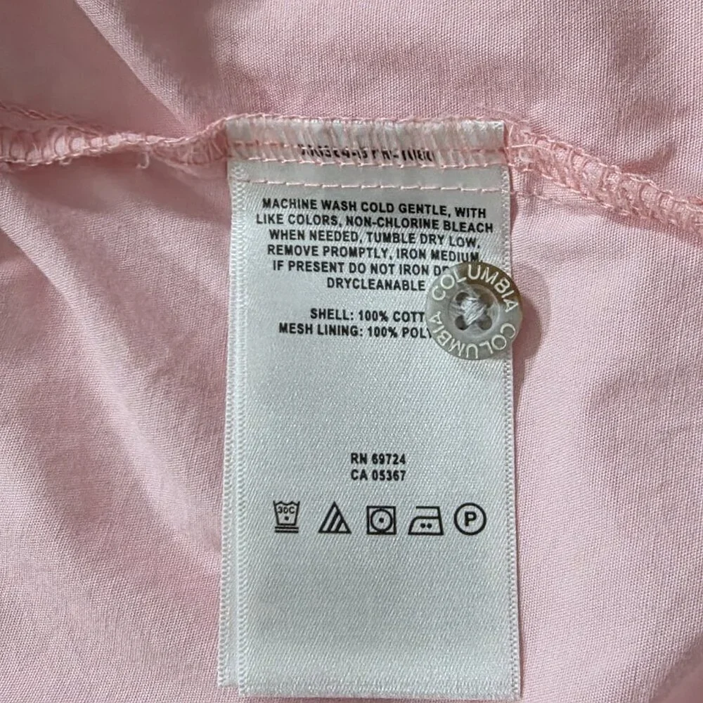 Columbia PFG Fishing Shirt Men XXL Pink Long Sleeve Bonehead Mesh Pockets FM7120